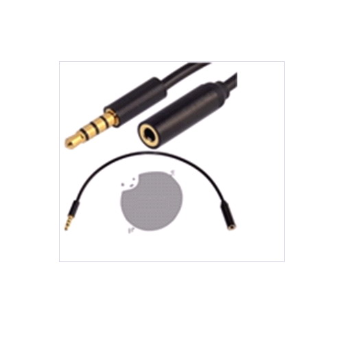 Cable Audio 3.5mm Plug a jack 4 polo triple TRRS Extension 10cm*