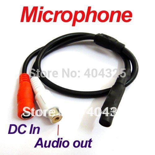 CCTV Microfono 7mm*38mm,DC(red),RCA(white) - Haga un click en la imagen para cerrar