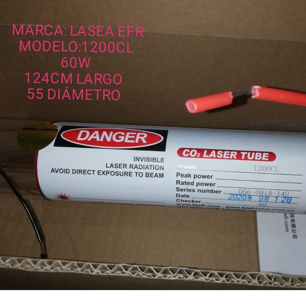 LSR Tubo laser CO2 60 Watts EFR 1200CL 124cmx55mm r354 (repuest