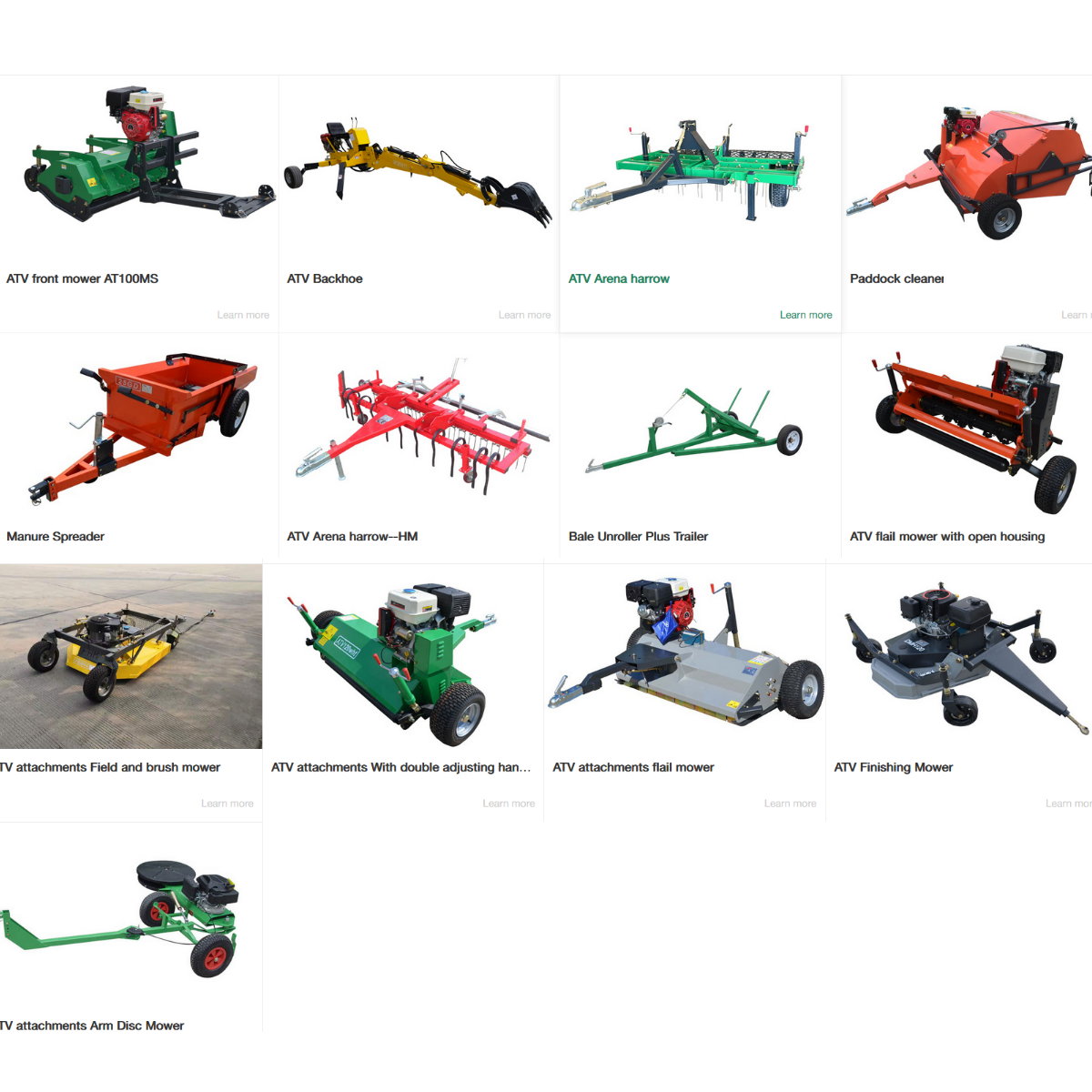 5 Accesorios implementos agricolas para ATV cuatrimoto maquinar