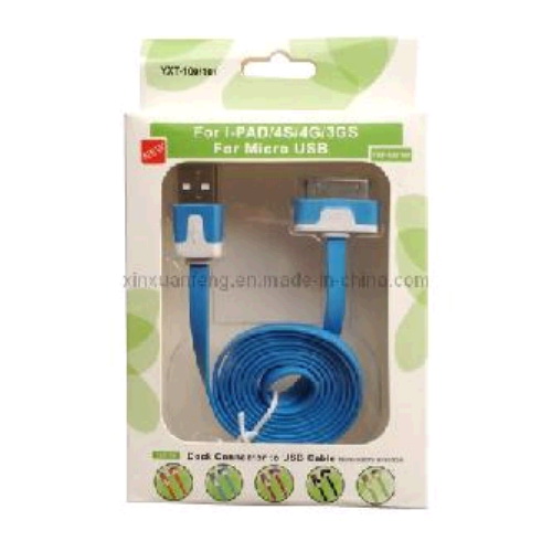 **Cable iPhone 4 30 pin 1m plano x1111*